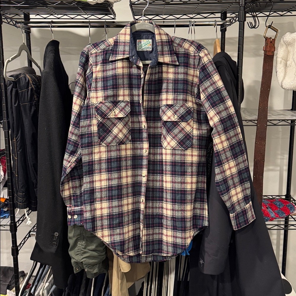 Vintage Outdoor Exchange Flannel Button Up Pocket Shirt